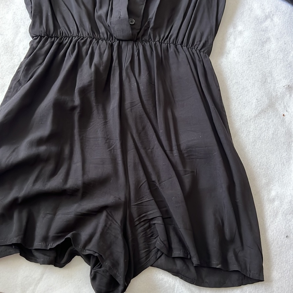NWT black romper / one piece short outfit SMALL - Picture 2 of 3